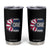 Kamala Harris Tim Walz 2024 Election Tumbler Cup Feminist LGBT Rights Sunflower Peace Love Equality Hope Diversity American Flag TB10 Black Print Your Wear