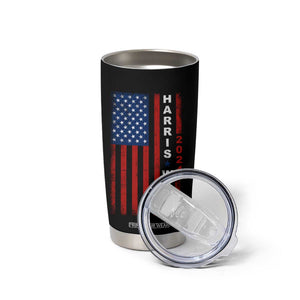 Harris Walz 2024 Election Tumbler Cup Mind Your Own Damn Business American Flag TB10 Print Your Wear