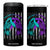 Suicide Prevention Awareness 4 in 1 Can Cooler Tumbler Teal Purple Ribbon Still Here Still Fighting American Flag Therapist Psychologist TB10 One Size: 16 oz Black Print Your Wear