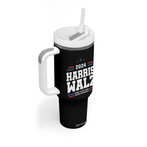 Harris Walz 2024 Election Tumbler With Handle Mind Your Own Damn Business TB10 Print Your Wear