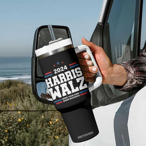 Harris Walz 2024 Election Tumbler With Handle Mind Your Own Damn Business TB10 Print Your Wear