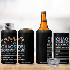 Chaos Coordinator 4 in 1 Can Cooler Tumbler Thank You Gift Christmas Gifts for Colleague Coworker Travel Mug TB10 Print Your Wear