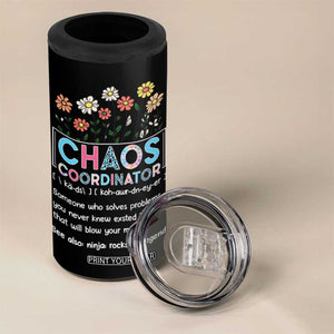 Chaos Coordinator 4 in 1 Can Cooler Tumbler Thank You Gift Christmas Gifts for Colleague Coworker Travel Mug TB10 Print Your Wear