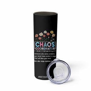 Chaos Coordinator Skinny Tumbler Thank You Gift Christmas Gifts for Colleague Coworker Travel Mug TB10 Print Your Wear