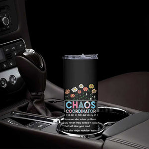 Chaos Coordinator Skinny Tumbler Thank You Gift Christmas Gifts for Colleague Coworker Travel Mug TB10 Print Your Wear