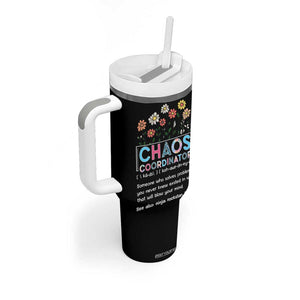 Chaos Coordinator Tumbler With Handle Thank You Gift Christmas Gifts for Colleague Coworker Travel Mug TB10 Print Your Wear