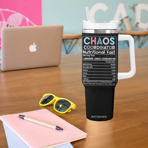 Chaos Coordinator Tumbler With Handle Thank You Gift Christmas Gifts for Colleague Coworker Travel Mug TB10 Print Your Wear