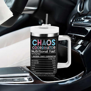 Chaos Coordinator Tumbler With Handle Thank You Gift Christmas Gifts for Colleague Coworker Travel Mug TB10 Print Your Wear