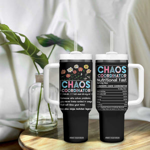 Chaos Coordinator Tumbler With Handle Thank You Gift Christmas Gifts for Colleague Coworker Travel Mug TB10 Print Your Wear