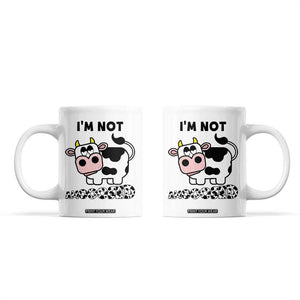 Funny Cow Lovers Coffee Mug Not Amooosed TB10 White Print Your Wear