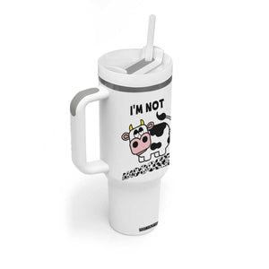 Funny Cow Lovers Tumbler With Handle Not Amooosed TB10 Print Your Wear