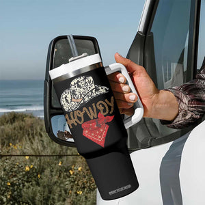 Howdy Cowboy Tumbler With Handle Retro Western Country Rodeo TB10 Print Your Wear