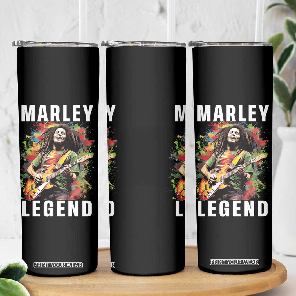 Legend Bob Skinny Tumbler Reggae Music Rastafari Rasta Gift TB10 Print Your Wear