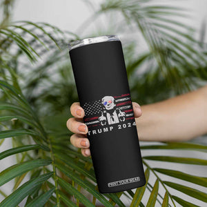 Trump 2024 Skinny Tumbler If You Don't Like Trump Then You Probably Won't Like Me And I'm Ok With That US Flag TB10 Print Your Wear