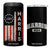 Harris 2024 Election 4 in 1 Can Cooler Tumbler For Kamala President American Flag TB10 One Size: 16 oz Black Print Your Wear