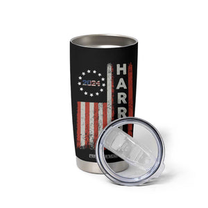 Harris 2024 Election Tumbler Cup For Kamala President American Flag TB10 Print Your Wear