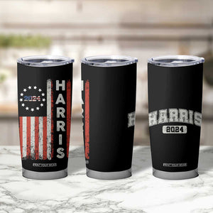 Harris 2024 Election Tumbler Cup For Kamala President American Flag TB10 Print Your Wear