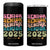 Senior 2025 4 in 1 Can Cooler Tumbler Class of 2025 Graduation Back To School Graduate Retro Groovy TB10 One Size: 16 oz Black Print Your Wear