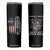 Kamala Harris Tim Walz 2024 Election Skinny Tumbler We're Not Going Back American Flag Eagle TB10 Black Print Your Wear