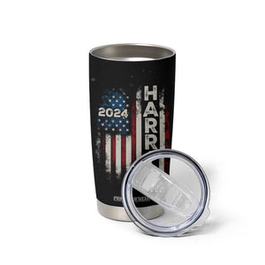 Kamala Harris Tim Walz 2024 Election Tumbler Cup We're Not Going Back American Flag Eagle TB10 Print Your Wear