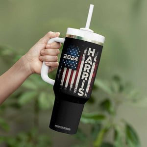 Kamala Harris Tim Walz 2024 Election Tumbler With Handle We're Not Going Back American Flag Eagle TB10 Print Your Wear