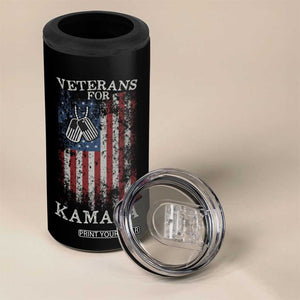 Harris 2024 Election 4 in 1 Can Cooler Tumbler Veterans For Kamala Grandpa Dad Gifts American Flag US Eagle Distressed TB10 Print Your Wear