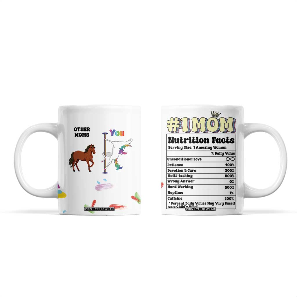 Funny Mom Birthday Gift Coffee Mug Cute Unicorn Lovers Valentines Mothers Day Present TB10 White Print Your Wear