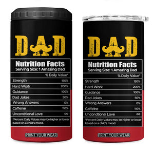 Christmas Gifts for Dad 4 in 1 Can Cooler Tumbler Father's Day Christmas Present from Daughter Son TB10 One Size: 16 oz Black Print Your Wear