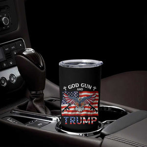 Trump 2024 Christian Tumbler Cup God Guns And Trump American Flag Eagle TB10 Print Your Wear