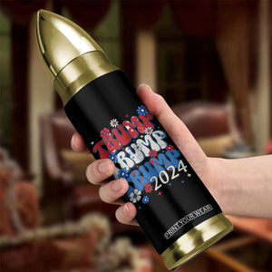 Trump 2024 Bullet Tumbler Retro Groovy 4th of July Patriotic TB10 Print Your Wear