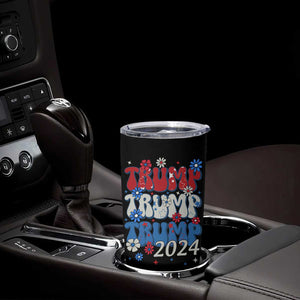 Trump 2024 Tumbler Cup Retro Groovy 4th of July Patriotic TB10 Print Your Wear