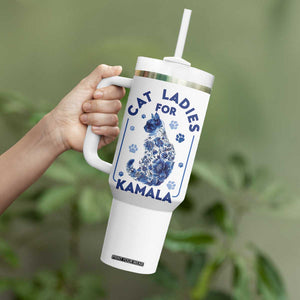 Cat Ladies for Kamala President Tumbler With Handle Harris 2024 Election Funny Kitty TB10 Print Your Wear