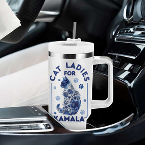 Cat Ladies for Kamala President Tumbler With Handle Harris 2024 Election Funny Kitty TB10 Print Your Wear