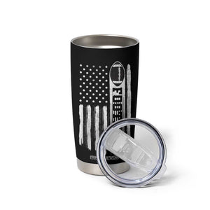 Football Tumbler Cup Game Day Football Is My Favorite Season Sport Team US American Flag Patriotic TB10 Print Your Wear