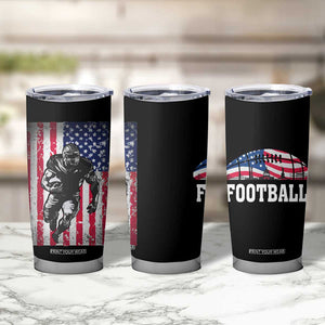 Football Players Tumbler Cup US American Flag Game Day Sport Team Vintage Patriotic TB10 Print Your Wear