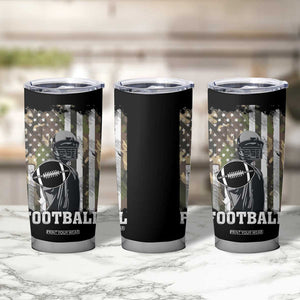 Football Players Tumbler Cup Camo US American Flag Game Day Sport Team Vintage Patriotic TB10 Print Your Wear