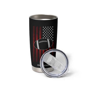 Football Lineman Tumbler Cup Eat Sleep Block Repeat Patriotic USA Flag Defensive Linemen Gift For Men TB10 Print Your Wear