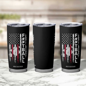 Football American Flag Tumbler Cup Game Day Sport Team Vintage Patriotic TB10 Print Your Wear