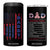 Christmas Gifts for Dad 4 in 1 Can Cooler Tumbler Daddy The Man The Myth The Legend TB10 One Size: 16 oz Black Print Your Wear