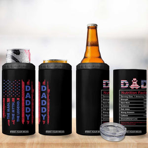 Christmas Gifts for Dad 4 in 1 Can Cooler Tumbler Daddy The Man The Myth The Legend TB10 Print Your Wear