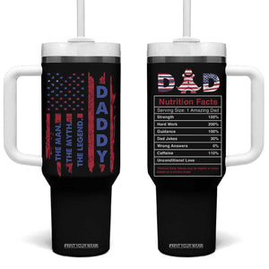 Christmas Gifts for Dad Tumbler With Handle Daddy The Man The Myth The Legend TB10 One Size: 40 oz Black Print Your Wear