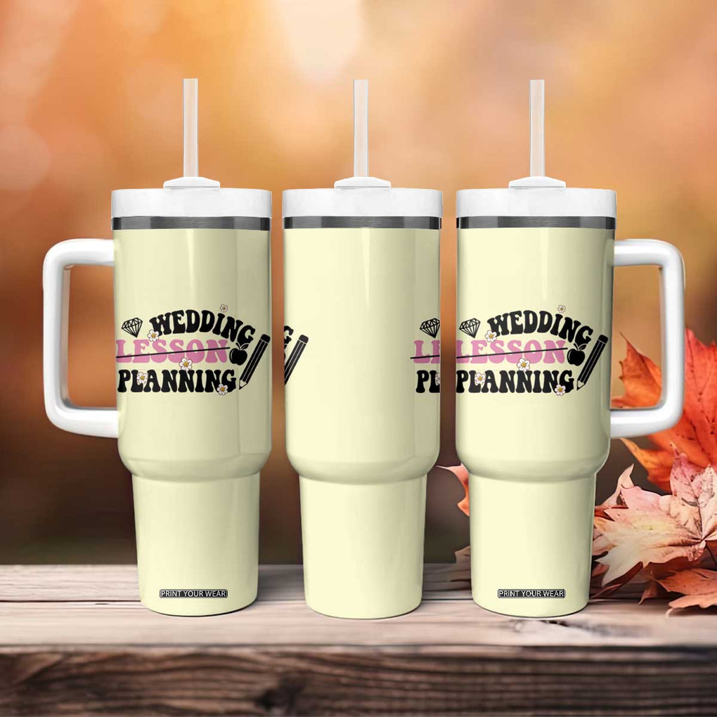 Teacher Wedding Gift Tumbler With Handle Lesson Planning Engaged Gifts for Her TB10 Print Your Wear