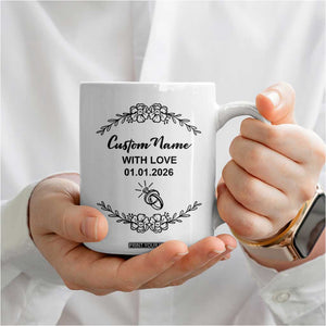 Personalized Wedding Officiant Coffee Mug Custom Name And Date Funny Wedding Registry Gift From Couple TB10 Print Your Wear