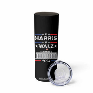 Harris Walz 2024 Election Skinny Tumbler A Woman's Place Is In The White House 47th President Vote Blue Kamala TB10 Print Your Wear