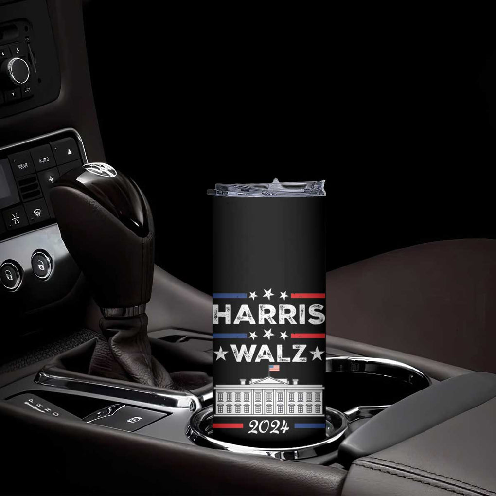 Harris Walz 2024 Election Skinny Tumbler A Woman's Place Is In The White House 47th President Vote Blue Kamala TB10 Print Your Wear