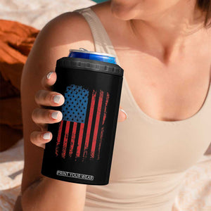 Harris 2024 Election 4 in 1 Can Cooler Tumbler I'm With Kamala First Female President American Flag TB10 Print Your Wear