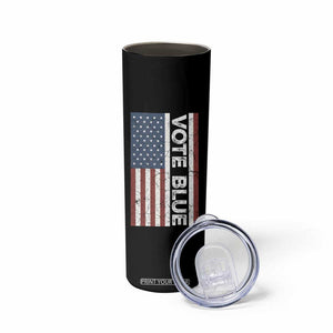 Kamala Harris Tim Walz 2024 Election Skinny Tumbler for President American Flag TB10 Print Your Wear