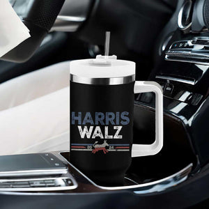 Kamala Harris Tim Walz 2024 Election Tumbler With Handle for President American Flag TB10 Print Your Wear