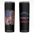 Kamala Harris Tim Walz 2024 Election Skinny Tumbler Cat Ladies Vote for Kamala President American Flag TB10 Black Print Your Wear