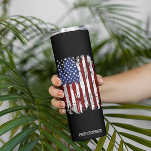 Kamala Harris Tim Walz 2024 Election Skinny Tumbler Cat Ladies Vote for Kamala President American Flag TB10 Print Your Wear